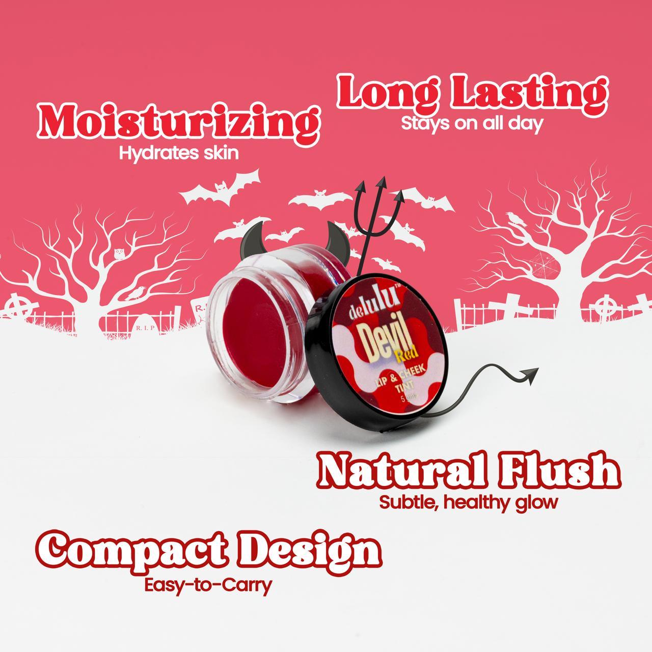 Devil Red Lip and Cheek Tint (5 gm)